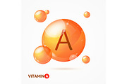3d Vitamin A Background Card