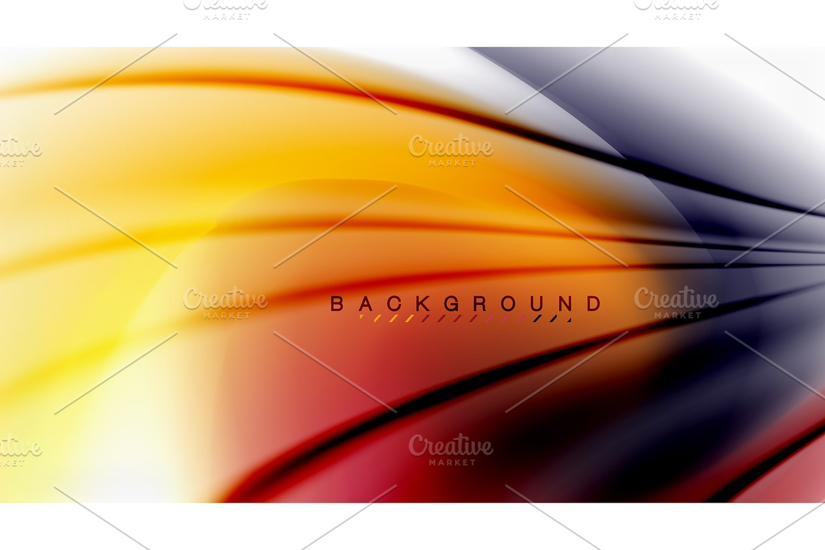 Swirl fluid flowing colors motion effect, holographic abstract background in Illustrations - product preview 8