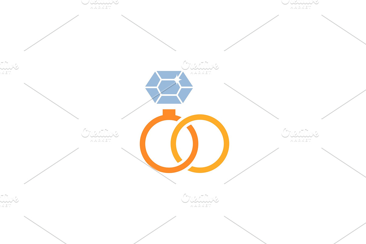 Diamond engagement ring vector icon. in Illustrations - product preview 8