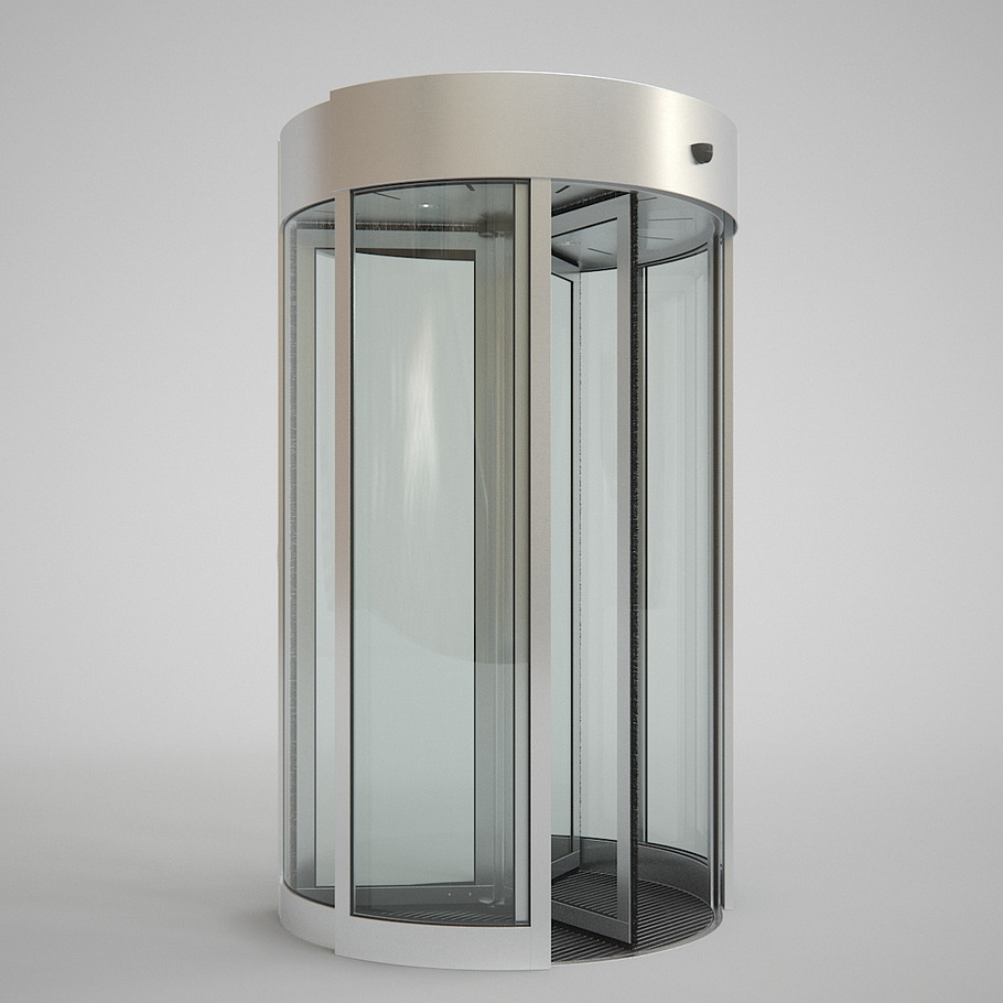 Revolving Door 150cm in Architecture - product preview 1