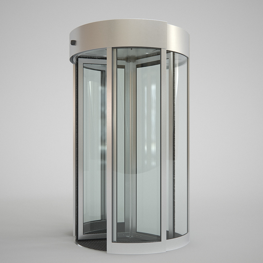Revolving Door 150cm in Architecture - product preview 2