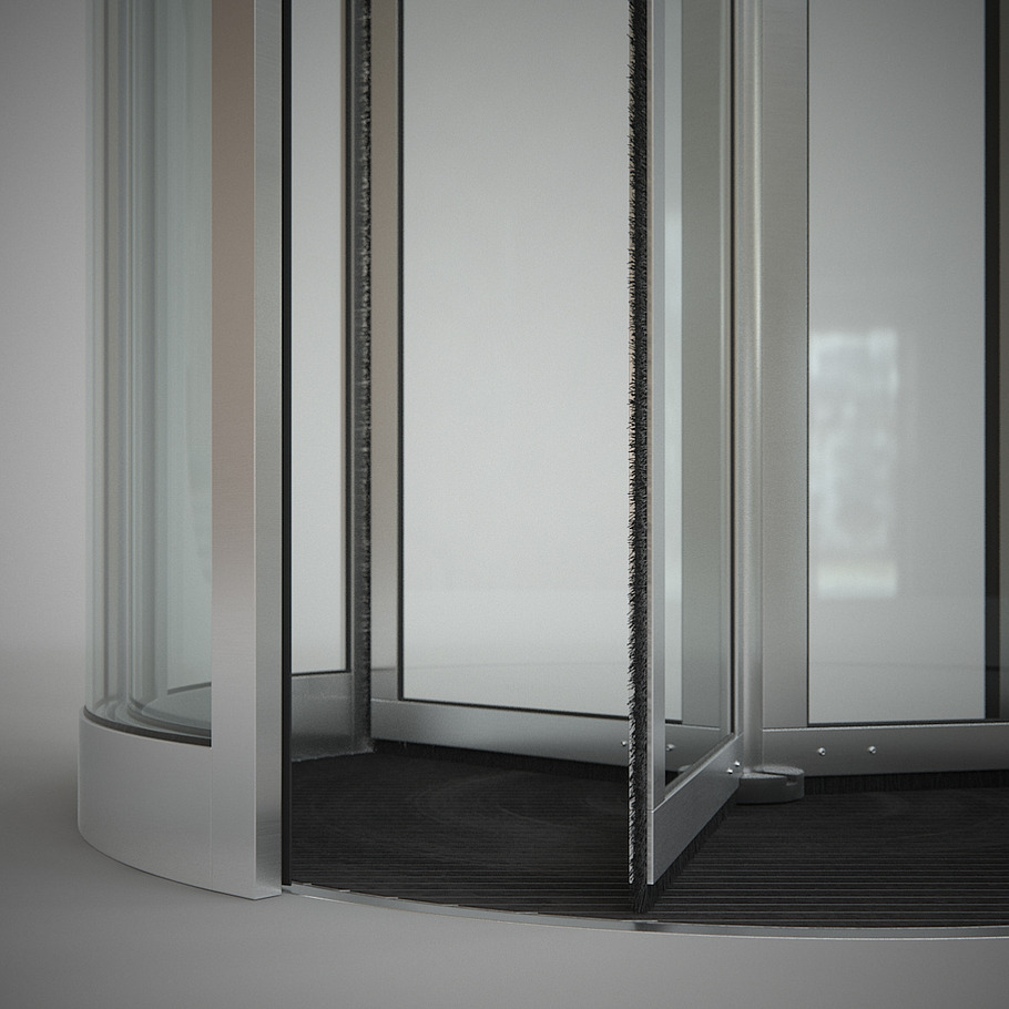 Revolving Door 150cm in Architecture - product preview 3