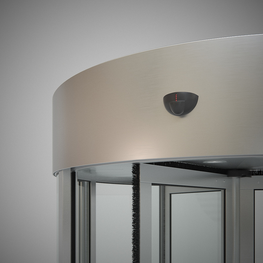 Revolving Door 150cm in Architecture - product preview 4