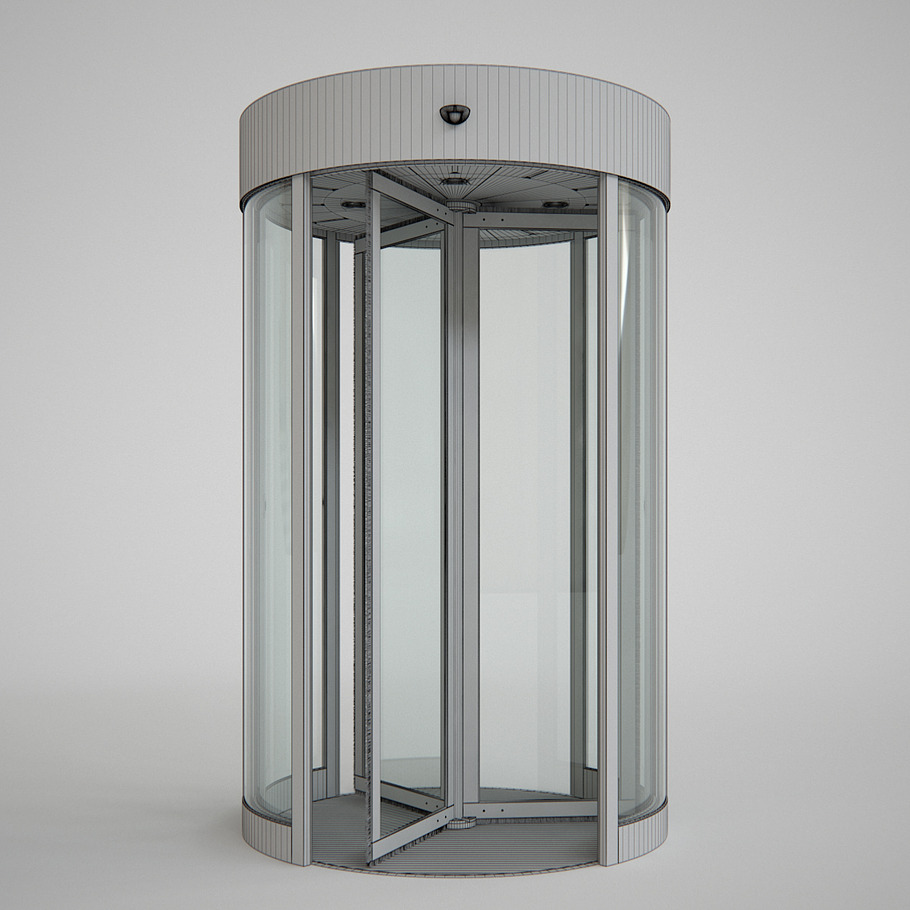 Revolving Door 150cm in Architecture - product preview 8