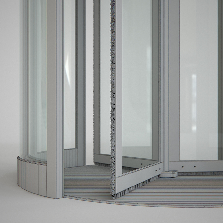 Revolving Door 150cm in Architecture - product preview 9