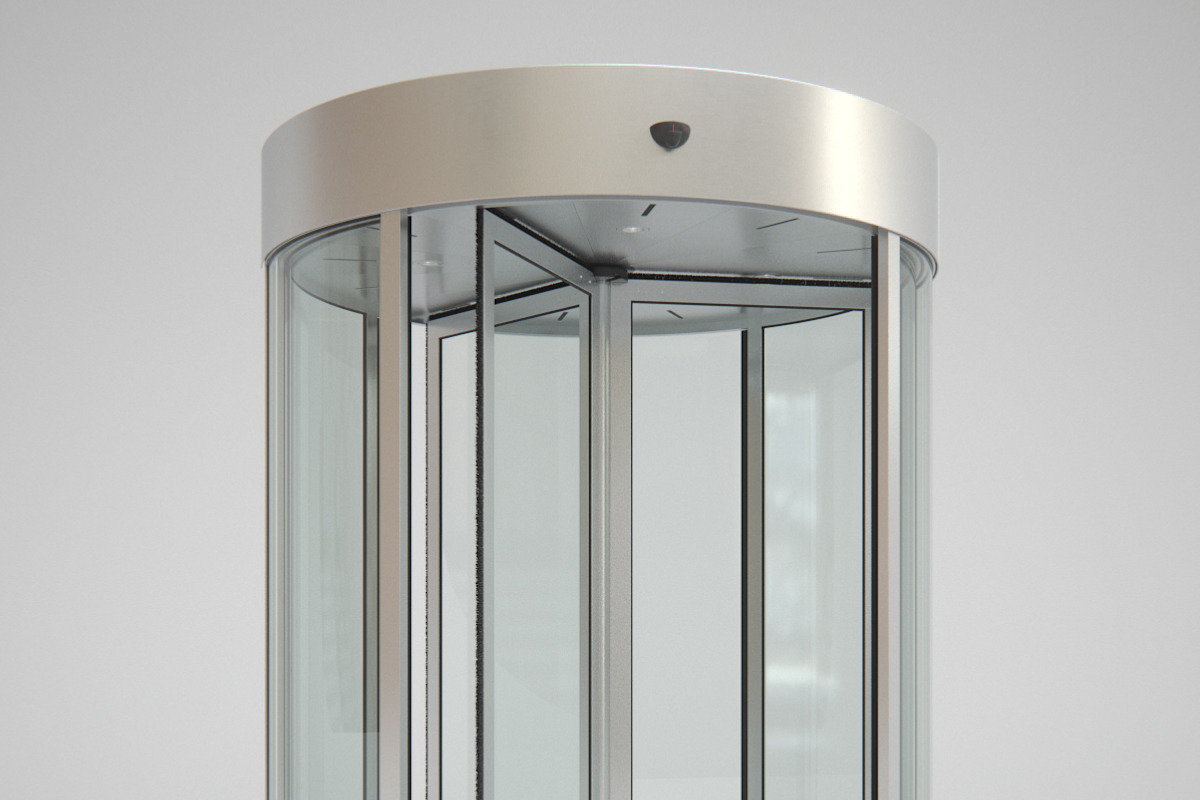 Revolving Door 180cm in Architecture - product preview 8