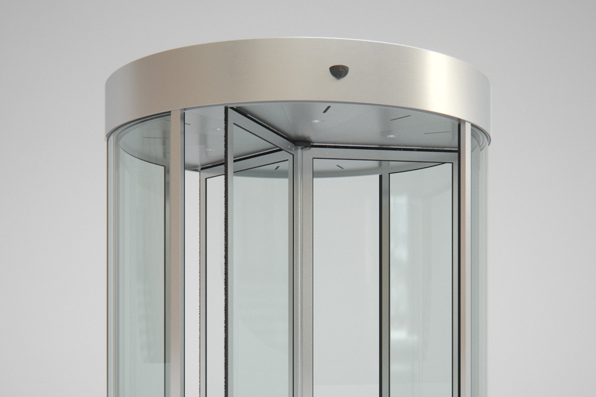 Revolving Door 220cm in Architecture - product preview 8