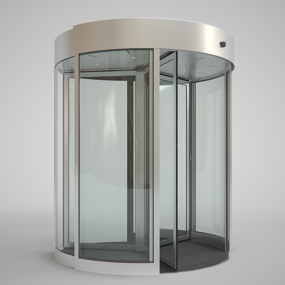 Revolving Door 220cm in Architecture - product preview 1