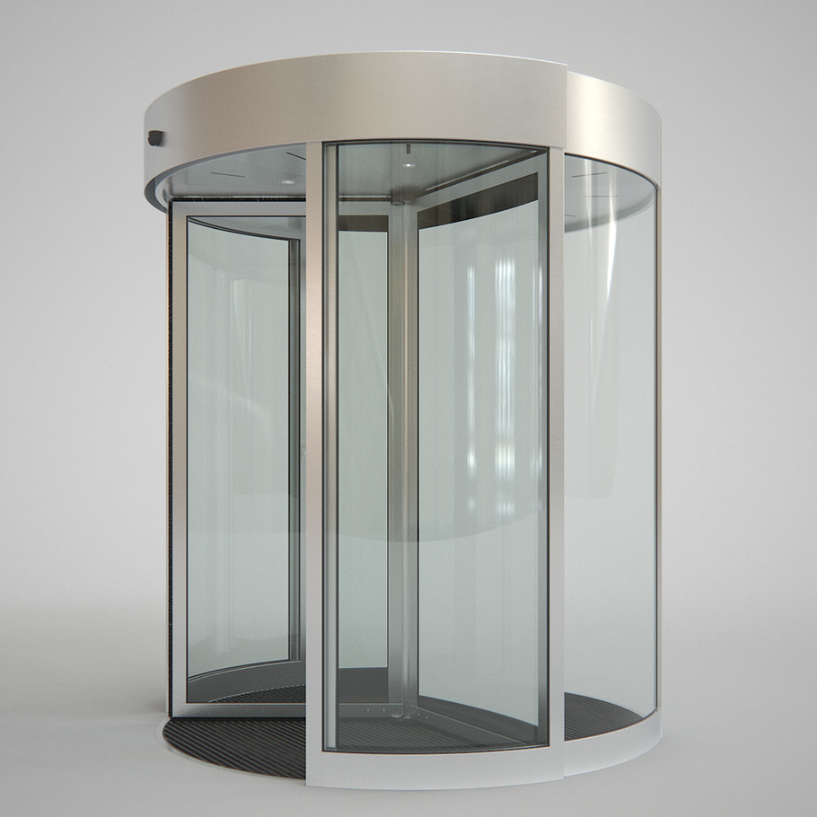 Revolving Door 220cm in Architecture - product preview 2