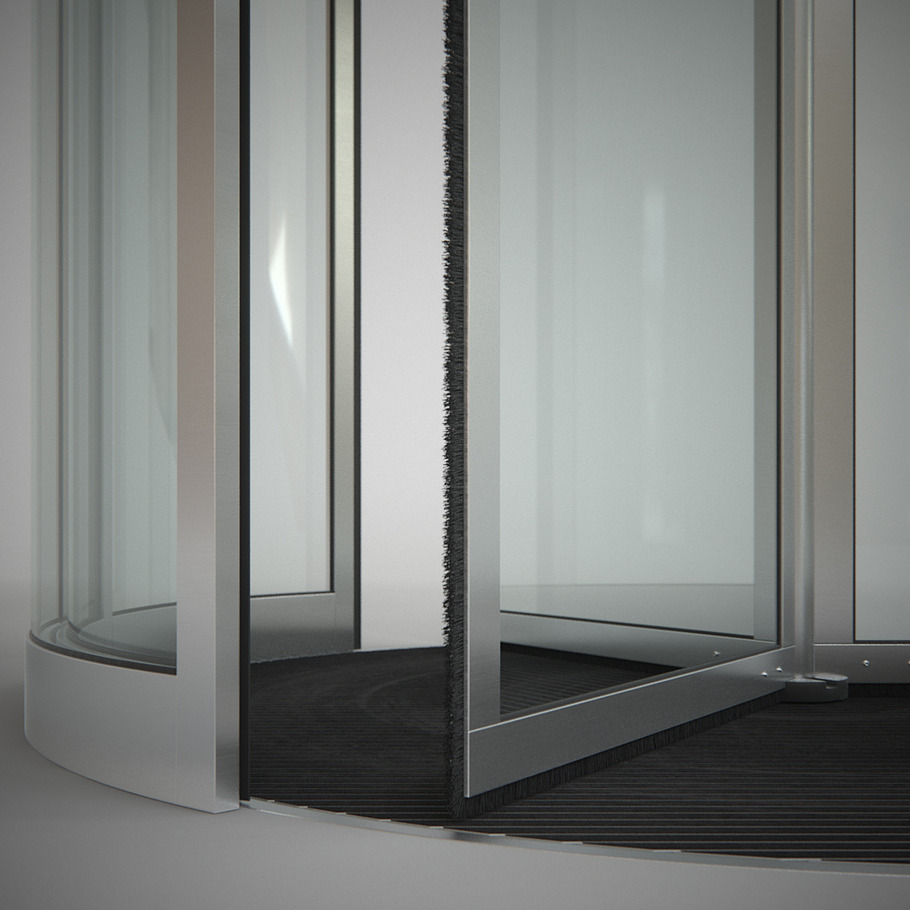 Revolving Door 220cm in Architecture - product preview 3