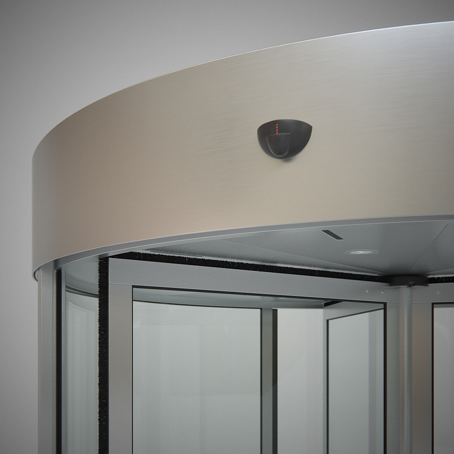 Revolving Door 220cm in Architecture - product preview 4