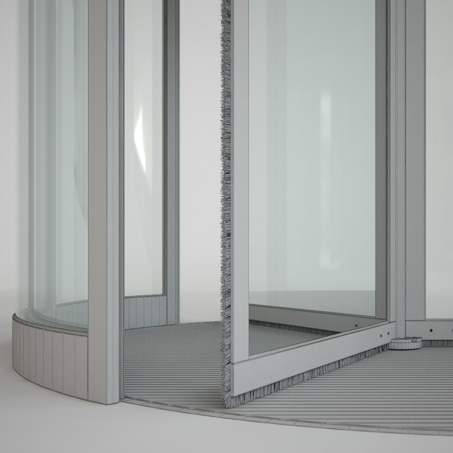 Revolving Door 220cm in Architecture - product preview 9