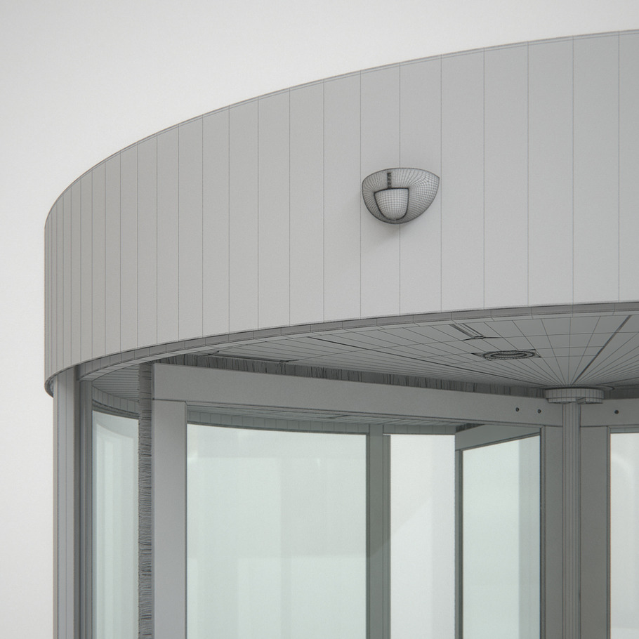 Revolving Door 220cm in Architecture - product preview 10