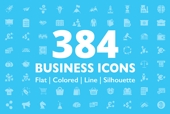 384 Business Icons in Business Icons - product preview 2
