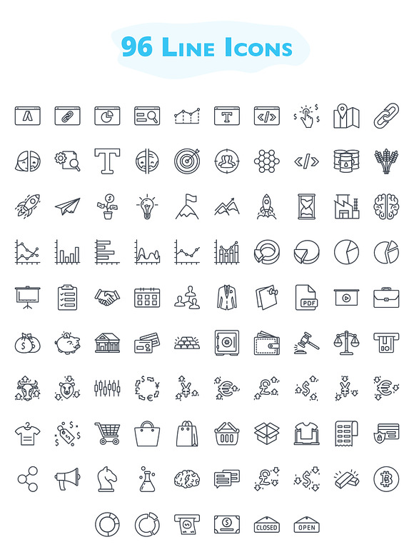 384 Business Icons in Business Icons - product preview 4