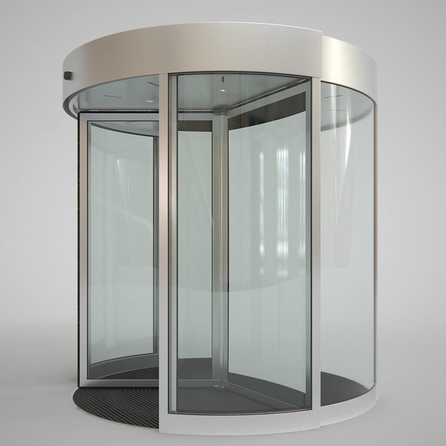 Revolving Door 250cm in Architecture - product preview 2