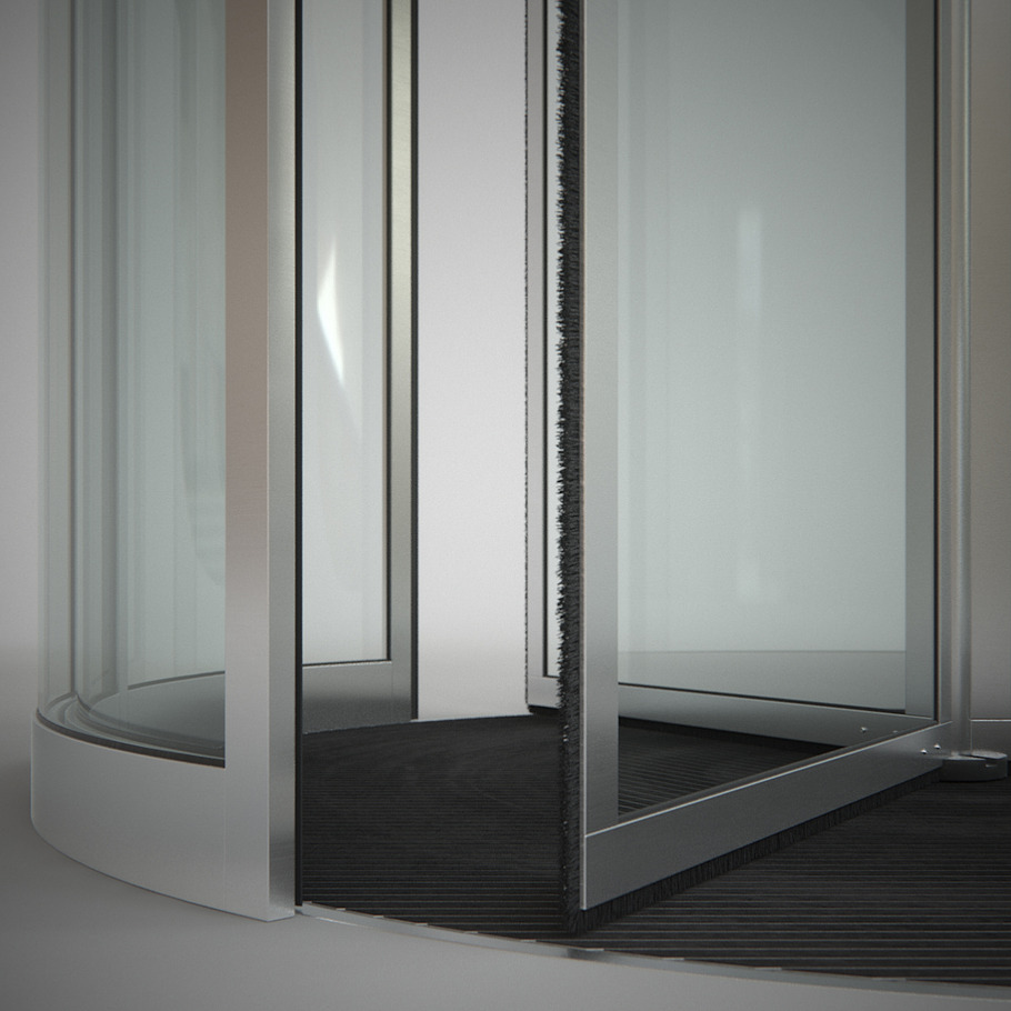 Revolving Door 250cm in Architecture - product preview 3