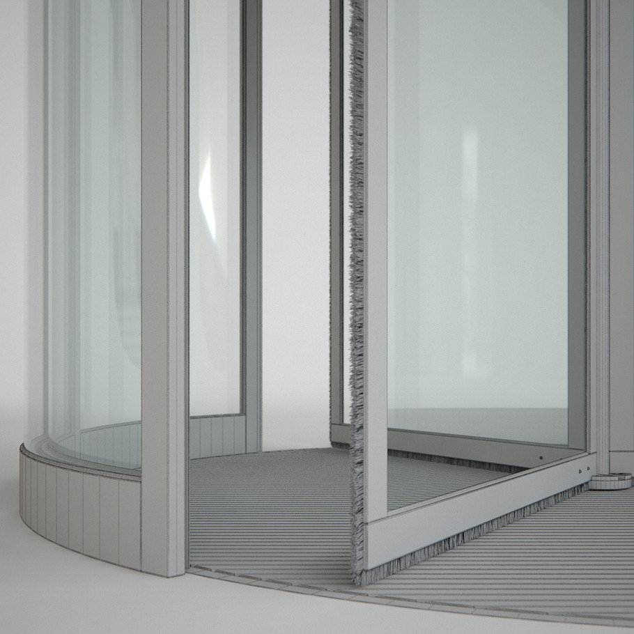 Revolving Door 250cm in Architecture - product preview 9