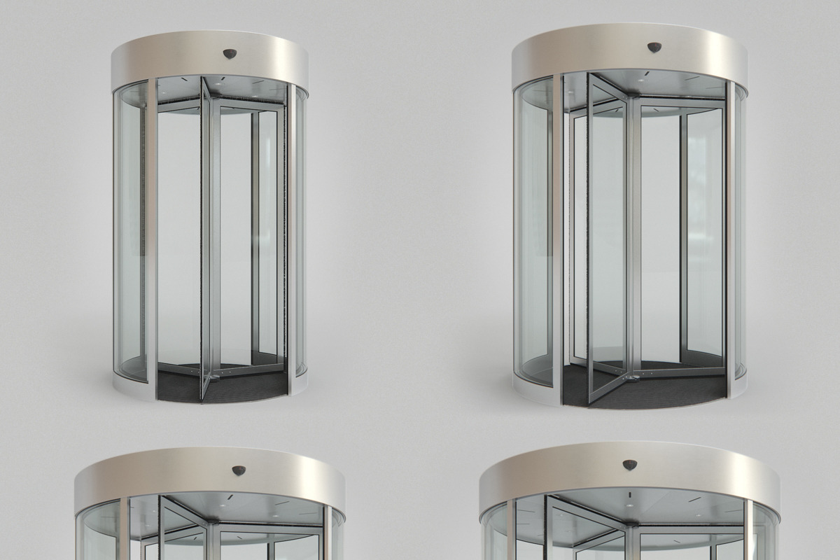 Revolving Door Set in Architecture - product preview 8