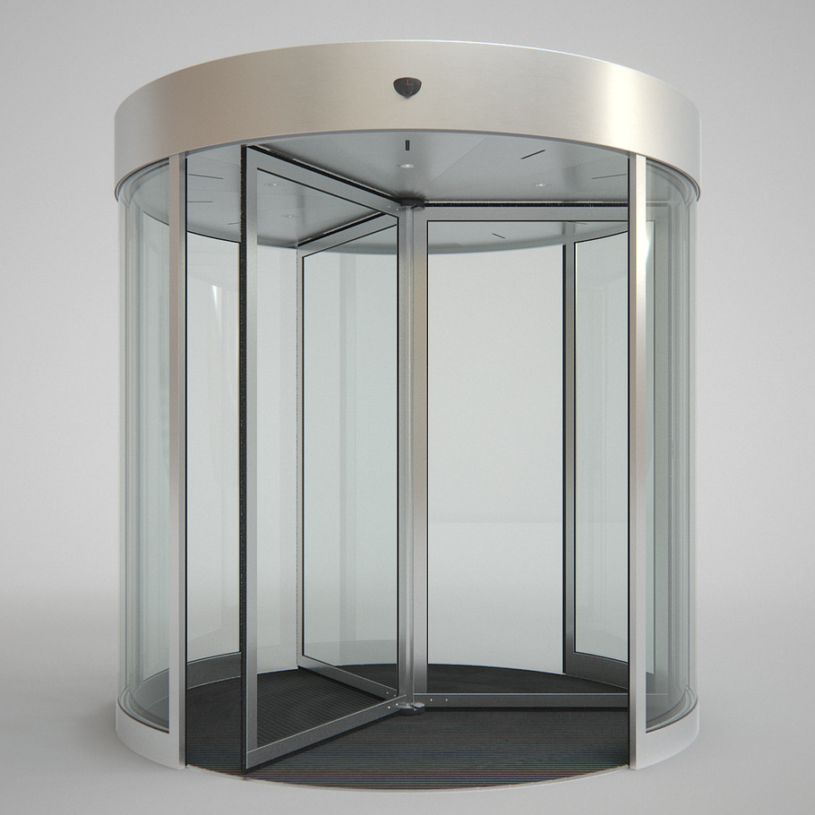 Revolving Door Set in Architecture - product preview 3