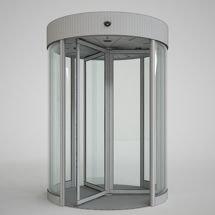 Revolving Door Set in Architecture - product preview 11