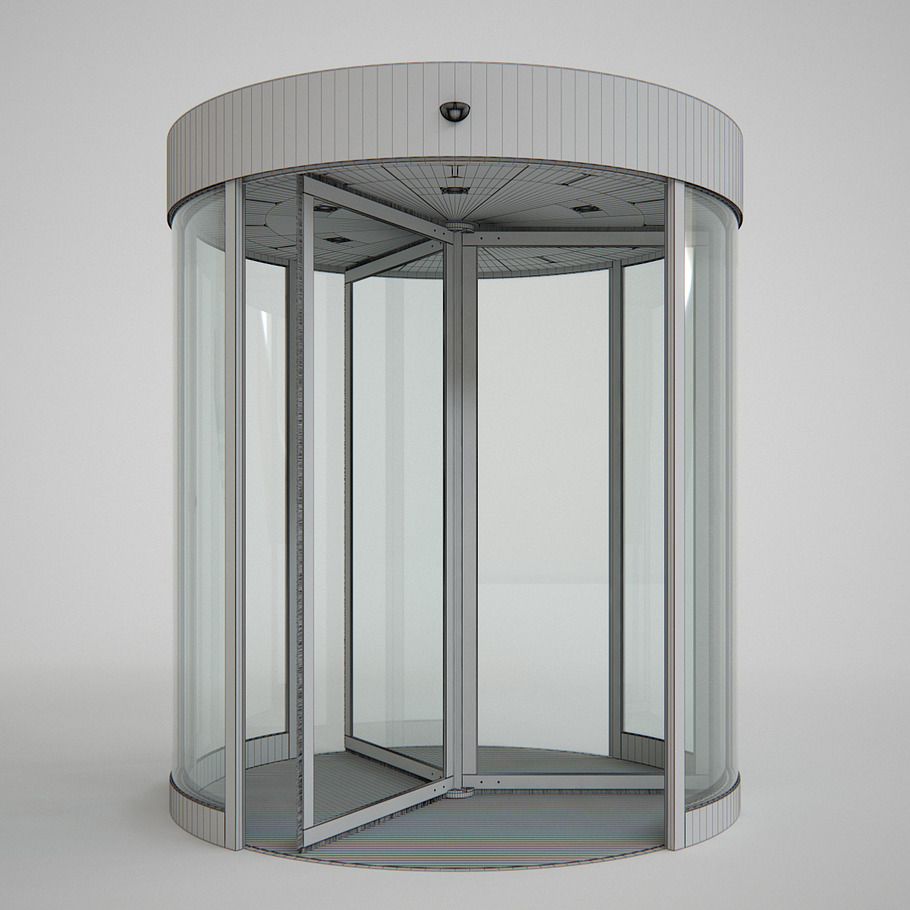 Revolving Door Set in Architecture - product preview 12