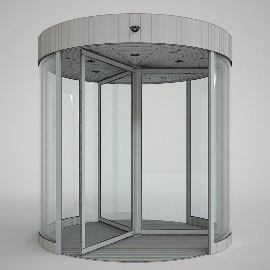 Revolving Door Set in Architecture - product preview 13