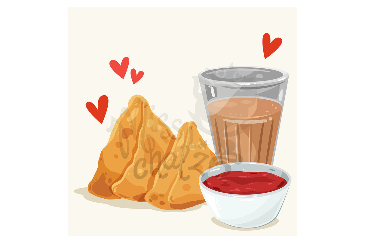 Samosa & Chai in Illustrations - product preview 8