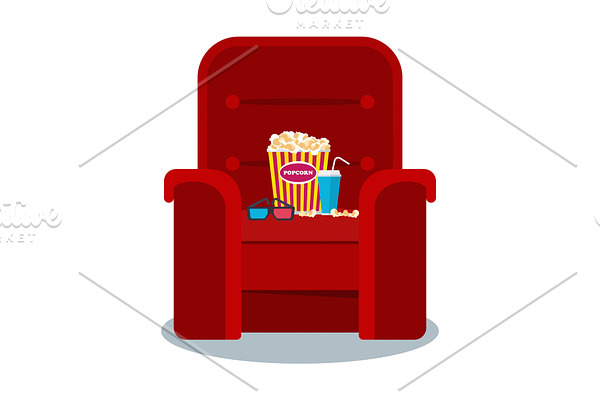 cinema red armchair