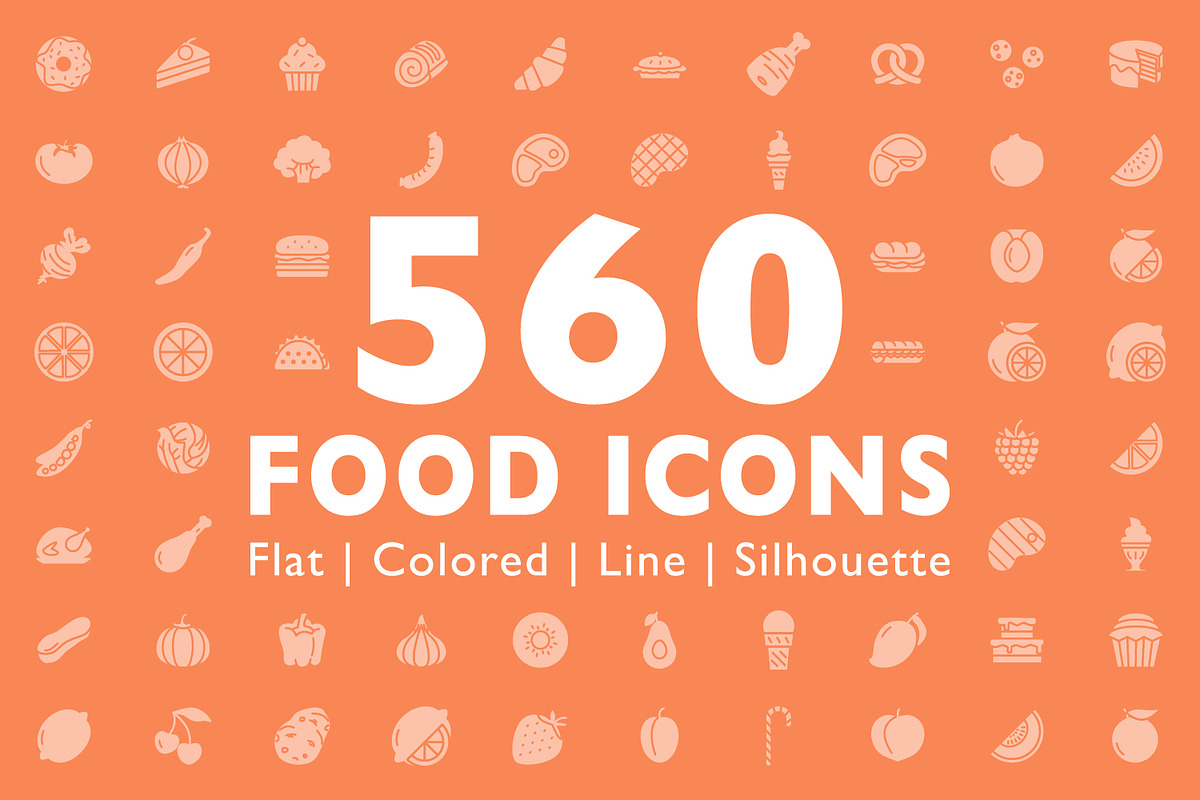 560 Food Icons in Food Icons - product preview 8
