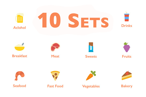 560 Food Icons in Food Icons - product preview 2
