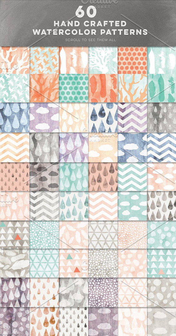 168 Subtly Textured Patterns Bundle in Patterns - product preview 1
