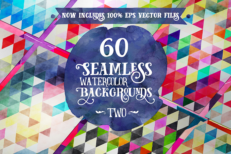 60 Seamless Watercolor Backgrounds 2