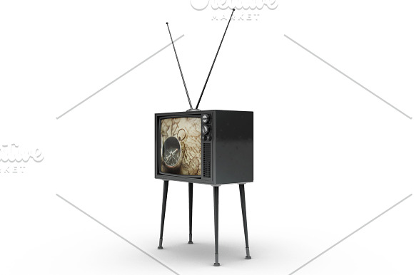 Vintage Tv Mockup in Mockup Templates - product preview 1
