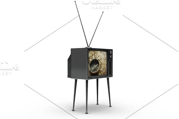 Vintage Tv Mockup in Mockup Templates - product preview 2