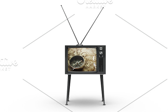 Vintage Tv Mockup in Mockup Templates - product preview 5