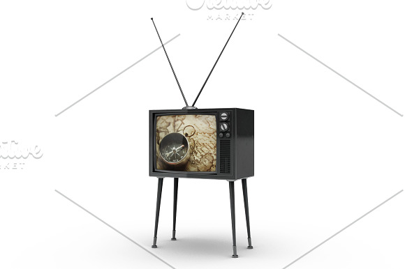 Vintage Tv Mockup in Mockup Templates - product preview 6