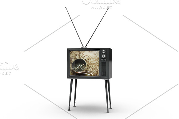Vintage Tv Mockup in Mockup Templates - product preview 7