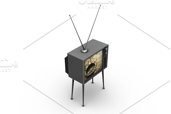 Vintage Tv Mockup in Mockup Templates - product preview 9