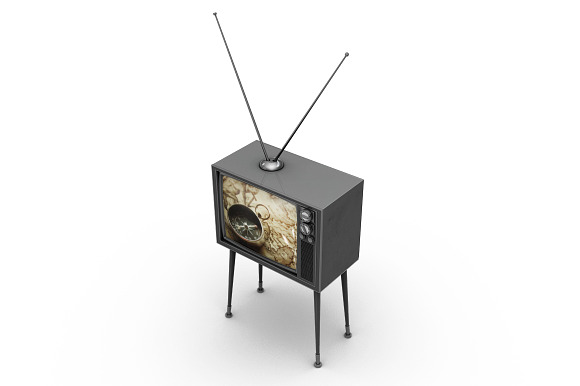 Vintage Tv Mockup in Mockup Templates - product preview 11