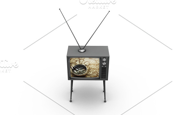 Vintage Tv Mockup in Mockup Templates - product preview 12