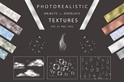 Photorealistic objects, textures.