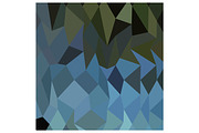 Blue Sapphire Abstract Low Polygon B