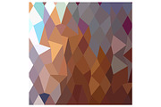 Cocoa Brown Abstract Low Polygon Bac