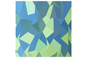 Lime Green Pastel Blue Abstract Low