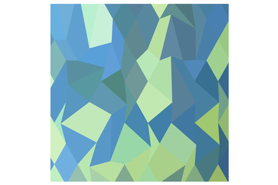 Lime Green Pastel Blue Abstract Low in Patterns - product preview 8
