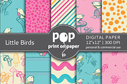 Little Birds - 10 digital papers