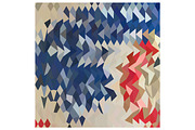 Spanish Blue Abstract Low Polygon Ba