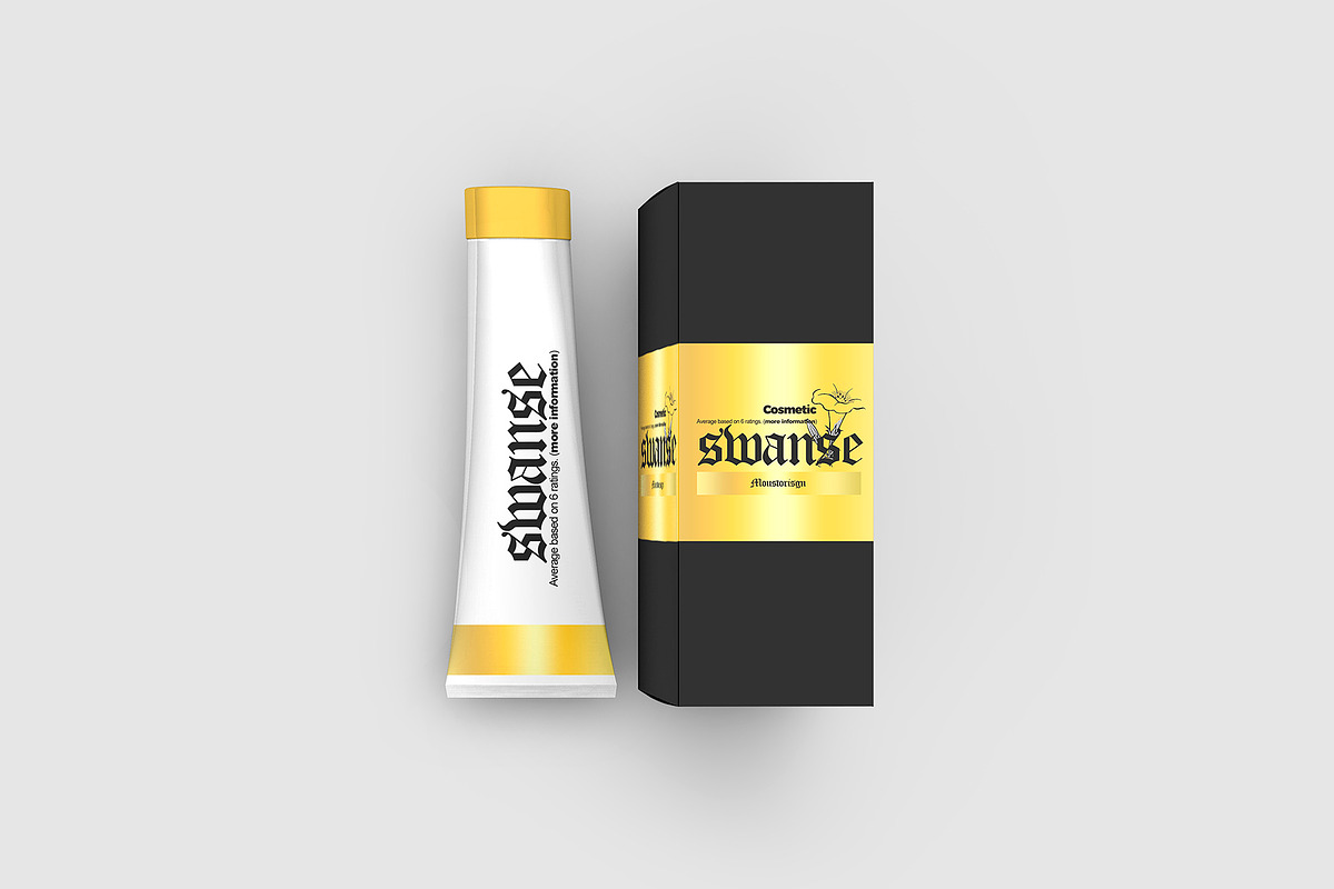 Cosmetic Tube and Rectangle Box in Product Mockups - product preview 8
