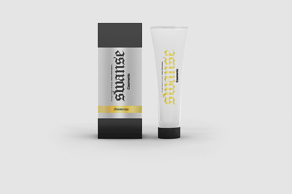 Cosmetic Tube and Rectangle Box in Product Mockups - product preview 2